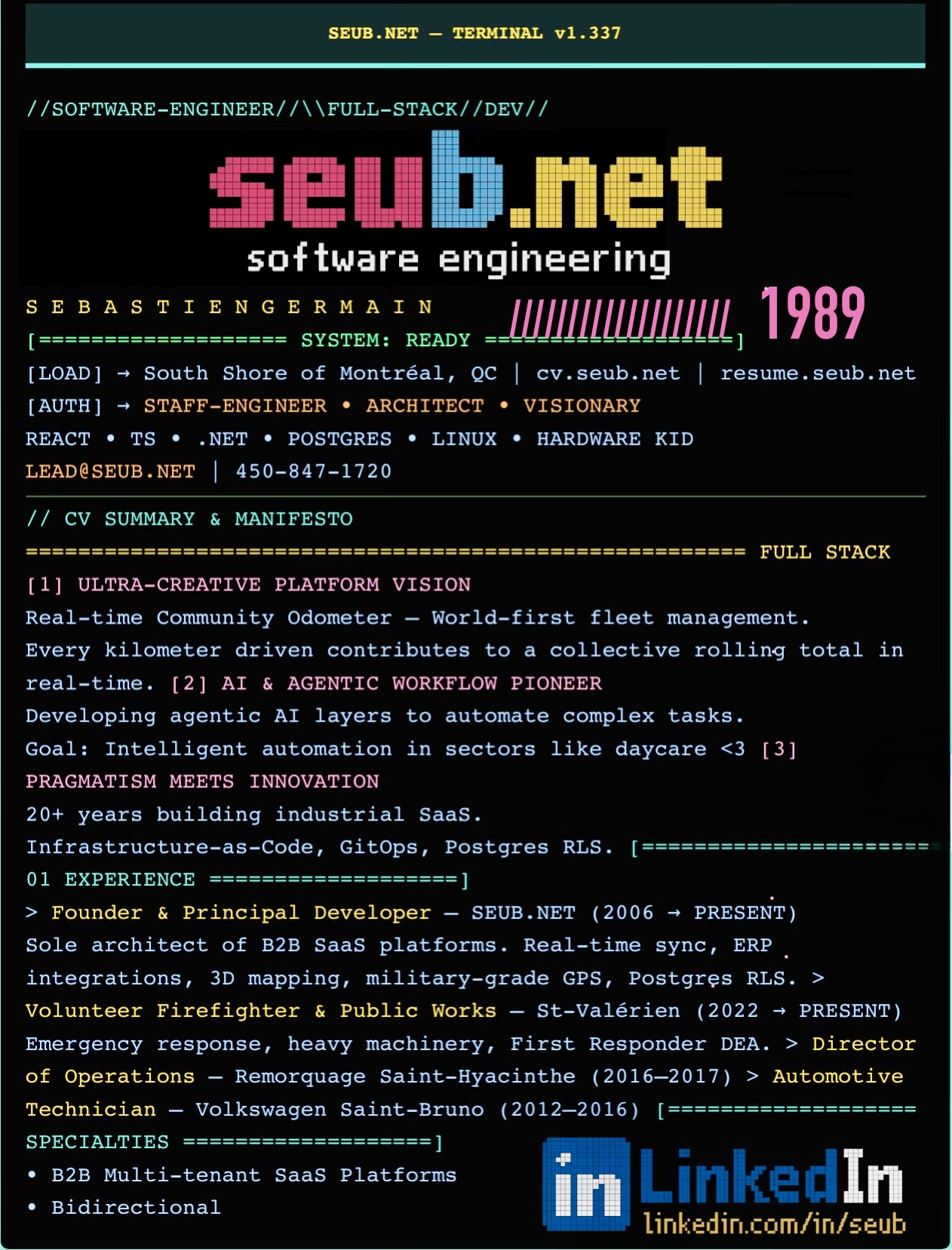 Sébastien Germain — Curriculum Vitae