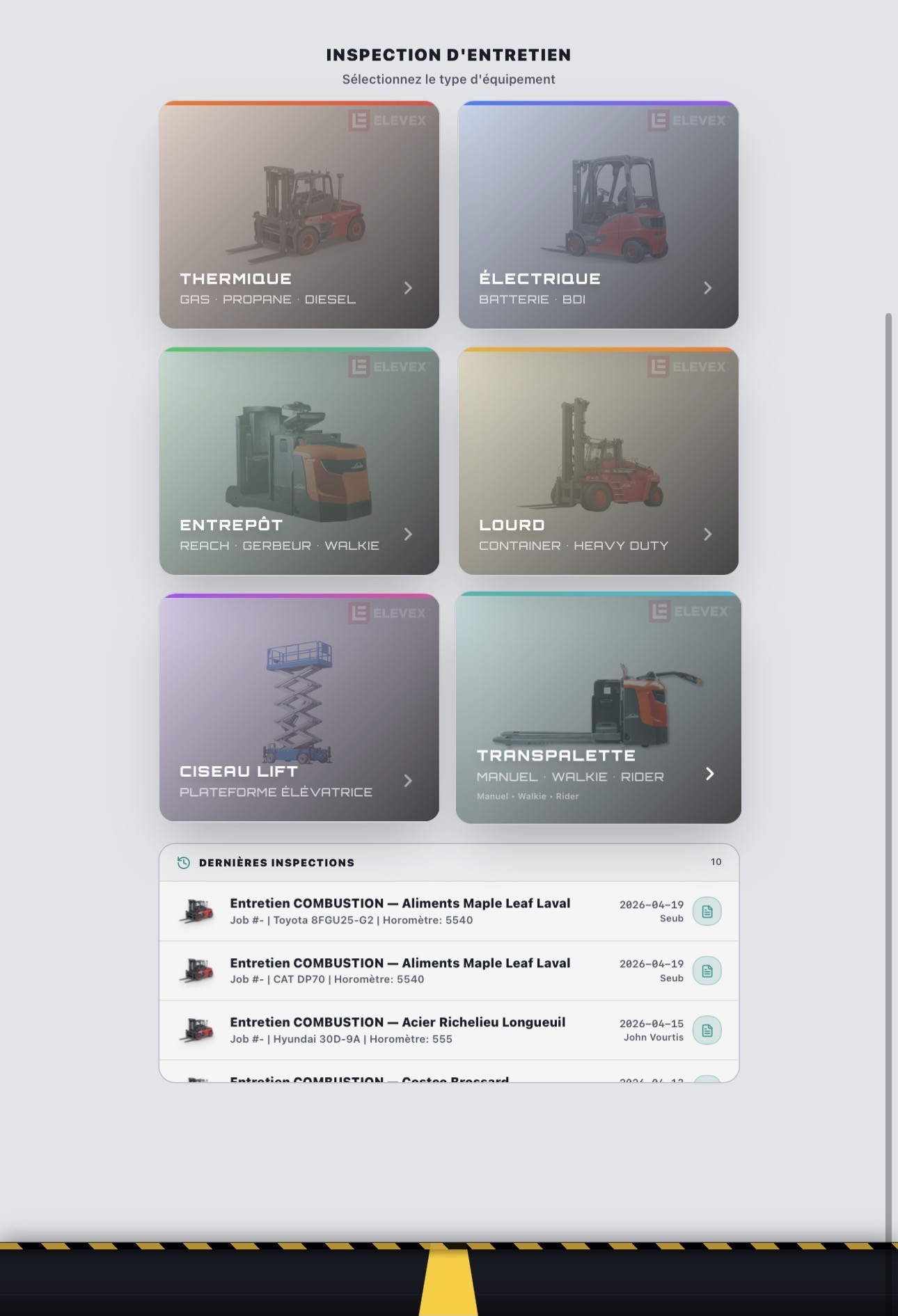 Equipment Choice